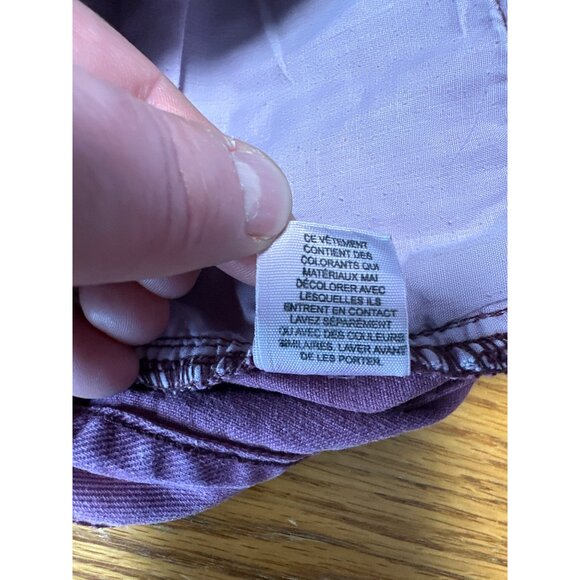 Free People Womens Frayed Hem Denim Shorts W28 Purple Casual Summer Style - Picture 11 of 14